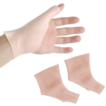 1 Пара силиконовых гелевых брекетов для поддержки большого пальца на запястье для правой и левой руки, облегчающих боль при кистевом туннельном ревматизме, тендините, йоге