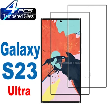 1 шт./4 шт. Закаленное стекло Для Samsung Galaxy S23 Ultra SM-G918, защитная стеклянная пленка