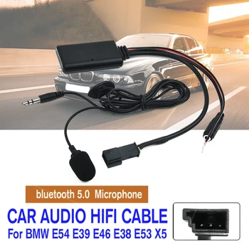12 В Автомобильный Аудио Кабель Hi-Fi Адаптер Bluetooth 5,0 + Микрофон Для BMW E54 E39 E46 E38 E53 X5 Bluetooth Автомобильный Комплект