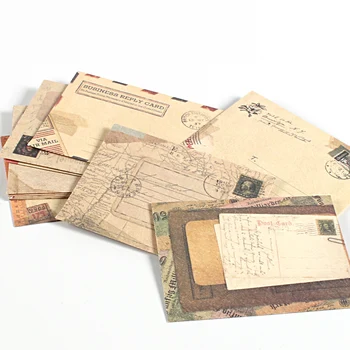 12 шт./лот, конверт, Милые мини-конверты, Винтажный европейский стиль для открытки, подарочный конверт, Рождественские конверты для приглашения