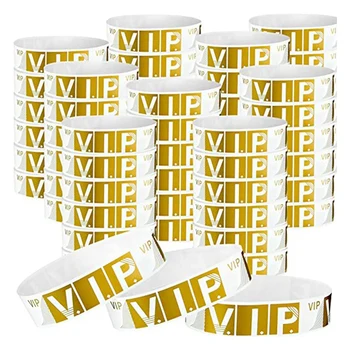 2000 Шт VIP-браслетов Легкие браслеты для мероприятий Персонализированные вечерние браслеты Цветная водонепроницаемая повязка
