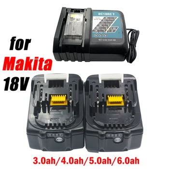 2023 для Makita 18V 6000mAh 5.0AH/6.0Ah Аккумуляторная Батарея для Электроинструментов со светодиодной литий-ионной Заменой LXT BL1860B BL1860 BL1850