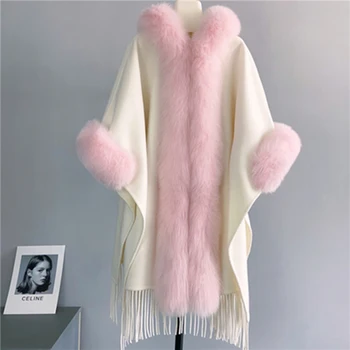 2023 женский новый длинный шерстяной тренч, модное пальто в стиле кашемировой накидки, повседневная теплая толстая шерстяная куртка миди, верхняя одежда LZ51