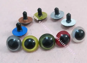 24 мм разноцветные пластиковые защитные игрушечные глазки для украшения плюшевого мишки с предохранителем/случайным образом/ 50 шт.