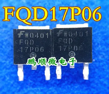 30 шт. оригинальный новый FQD17P06 P-канальный MOSFET -60V -12A TO-252 FQD17P06