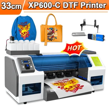 33 См DTF Принтер A3 Печатная машина для футболок Epson XP600 Печатающая головка Для футболок с капюшоном DTF Принтер для прямой передачи пленки