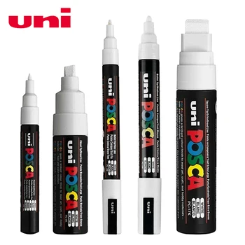 5 шт./компл. UNI Posca Paint Pen Смешанный маркер 5 размеров Каждый с 1 ручкой ШТ-1 М/3 М/5 М/8 К/17 К Принадлежности для рисования граффити Rotuladores Posca