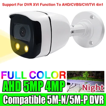 5MP 24H Полноцветная Камера Ночного Видения Видеонаблюдения Ahd 5M-N 4MP 2K Массив Светящихся светодиодных Коаксиальных Цифровых Наружных Водонепроницаемых Ip66