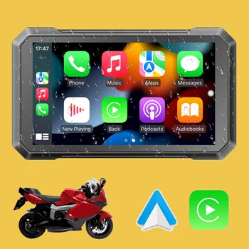 7-дюймовый мотоциклетный GPS-навигатор, портативный мотонавигатор, GPS-навигация, мотоцикл, Carplay, Android, авто стерео, водонепроницаемый.