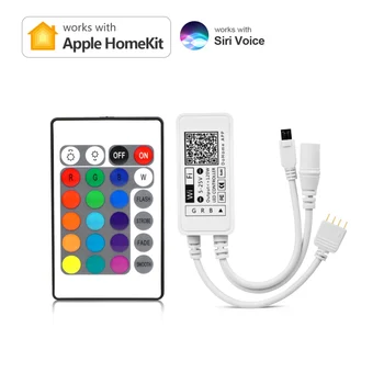 Apple Homekit WIFI Умный RGB Контроллер Siri Голосовое Управление для светодиодной ленты постоянного тока 12 В, приложение Dohome Работает с Alexa, Google Home