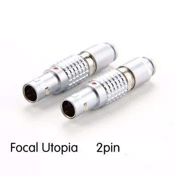 Audiocrast, 1 пара позолоченных штырьков для наушников для кабельных разъемов DIY Focal Utopia, адаптер