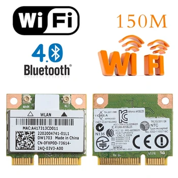 Bluetooth-совместимый.0 Беспроводная карта Atheros AR5B225 WiFi Half Mini PCI-E 802.11 b/g/n для Windows 7 8 8.1 10