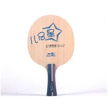 Double fish 7-слойные ракетки для настольного тенниса из углеродного волокна с лезвием, ракетка с длинной тонкой ручкой, специально разработанная для детей studen