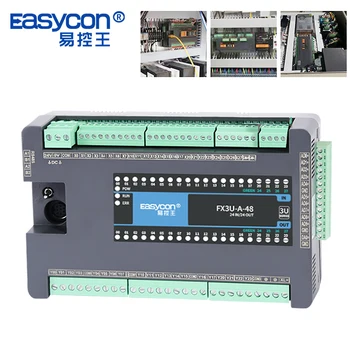 Easycon FX3U-A-48MRT-10AD-2DA С программируемым логическим контроллером 10AI/2AO Плата контроллера ПЛК FX3U