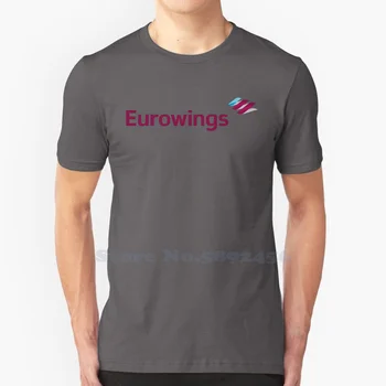 Eurowings Одежда Унисекс 2023, Уличная одежда, Футболка с логотипом бренда, графическая футболка