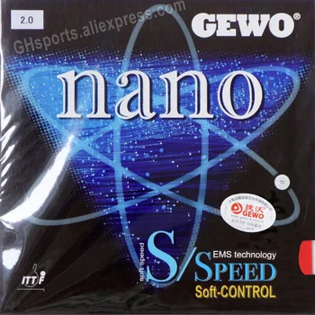 GEWO Nano S Контроль скорости для настольного тенниса Резиновые пупырышки в оригинальной губке для пинг-понга