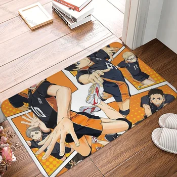 Haikyuu Нескользящий коврик для ванной, спальни, Karasuno, Молитвенный Ковер, Фланелевый декор с рисунком