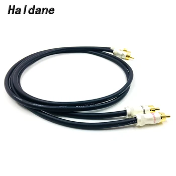 Haldane 1905 Позолоченный Соединительный кабель RCA Reference 2RCA-Аудиокабель 2RCA с 7n монокристаллической медью CANARE L-4E6S