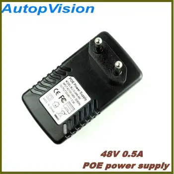 PoE Источник Питания EU/US/UK Штекер Видеонаблюдения CCTV Security 48V 0.5A 24W POE Настенный Штекер POE Инжектор Ethernet Адаптер IP-Камеры Pho