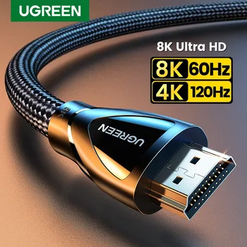 Ugreen HDMI Кабель для Xbox Series X HDMI 2.1 Кабель 8K/60Hz 4K/120Hz HDMI Разветвитель для Xiaomi Mi Box PS5 HDR10 + 48 Гбит/с HDMI 2.1