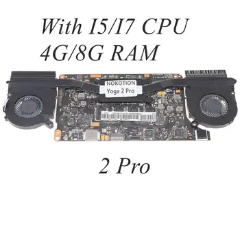 VIUU3 NM-A074 Основная плата Для ноутбука Lenovo Yoga 2 Pro Материнская плата с процессором I5/I7 4G/8G RAM + Вентилятор радиатора