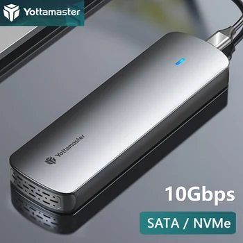 Yottamaster M.2 NGFF NVMe SSD Корпус M2 SATA Внешний Чехол Крышка жесткого диска USB 3,0 HD Коробка для Хранения Дом для ПК Ноутбука