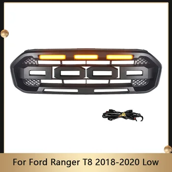 Автомобильная Решетка С Подсветкой, Акриловая Передняя Решетка, Автомобильные Решетки Для Наружного Бампера Ford Ranger T8 2018-2020 XL XLT XLS MK3