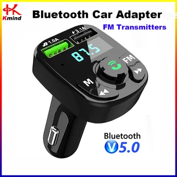 Автомобильный адаптер Bluetooth FM-передатчик MP3-плеер TF карта U Воспроизведение диска 3.1A USB зарядное устройство Громкая связь Bluetooth 5.0 Комплект FM