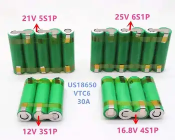 Аккумуляторная батарея 18650 VTC6 3000 мАч 30A ампер для турневис банде на судне 3S 4S 5S 6S 1P 2P 12,6 В комплектация без батареек предоставляется лично
