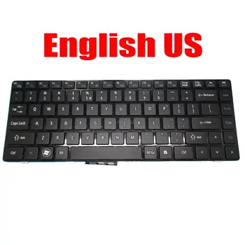 Американская Клавиатура для ноутбука Quanta JW3 JW3H JW6 JW6H DOK-V6369L01, Английская, черная, С Рамкой, Новая