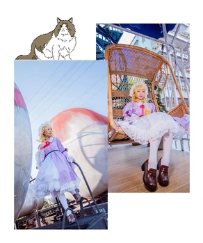 Аниме Touhou Project Марибель Херн Платье в стиле Лолиты Косплей Костюм для Вечеринки Униформа Любого Размера Для Женщин на Хэллоуин Бесплатная доставка 2021