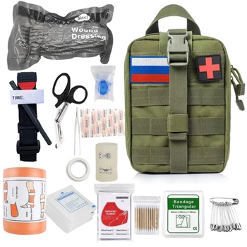 Аптечка первой помощи для выживания Molle Outdoor Gear Аварийные комплекты Травматологическая сумка для кемпинга, охоты, стихийных бедствий, приключений, Набор для выживания