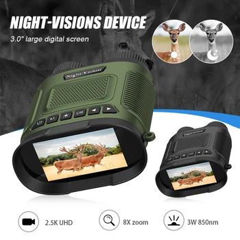 Бинокулярный HD Vision, Бинокулярные камеры для кемпинга, высокомощные охотничьи камеры, портативный карманный телескоп для ловли карпа, ночное видение