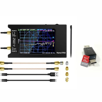 Векторный сетевой анализатор 10 кГц-1,5 ГГц и Nanovna USB C и USB 3.0 OTG Card Reader с картой памяти 32 ГБ