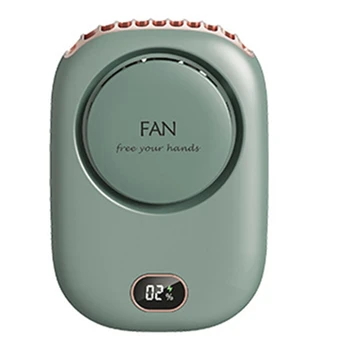 Вентилятор, мини-USB-кулер, Перезаряжаемый Вентилятор, Портативный Бесшумный Маленький Электрический Вентилятор охлаждения, зеленый