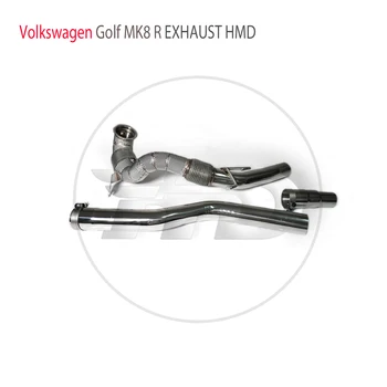 Выпускная система HMD Высокопроизводительная водосточная труба для коллекторов каталитического нейтрализатора Volkswagen Golf MK8 R