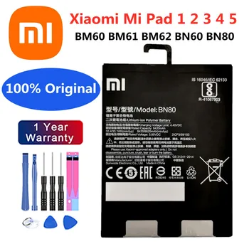Высококачественный Xiao mi 100% Оригинальный Аккумулятор для планшета Xiao Mi Pad 1 2 3 4 5 Pad1 Pad2 Pad3 Pad4 Pad5 BM60 BM61 BM62 BN60 BN80