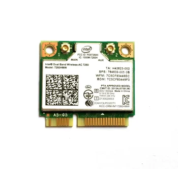 Двухдиапазонная беспроводная карта Intel 7260 Intel7260 7260AC 7260HMW 2,4 и 5G 867M BT4.0 miniPCIe WiFi Wireless Card