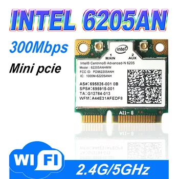 Двухдиапазонный сетевой адаптер Wlan WDXUN 300M для Intel Advanced-N 6205 62205AN 300 Мбит/с Беспроводной Wifi 2,4 ГГц 5 ГГц Mini PCI-E Card
