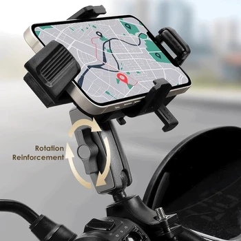 Держатель для телефона на руле Велосипеда, Регулируемый На 360 ° Кронштейн для мобильного телефона, Подставка для смартфона, Крепление для навигации на мотоцикле