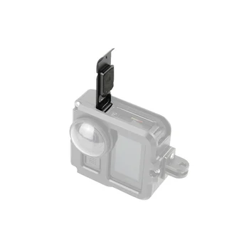 Для Gopro-MAX Выдвижная боковая крышка аккумулятора, Пылезащитная камера, Съемная защитная крышка дверцы, порт для зарядки, черный