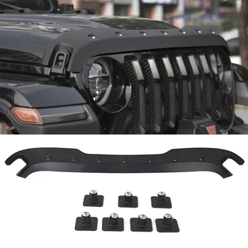 Для Jeep Gladiator Wrangler JL 2018 2019 2020 Автомобильные Аксессуары Капот Trail Armor Защита Капота От Камней Матовый Черный ABS