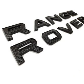 Для Land Rover На Решетке Переднего бампера И Решетке заднего бампера Наклейка RANGEROVER С Буквенным Логотипом И Значком
