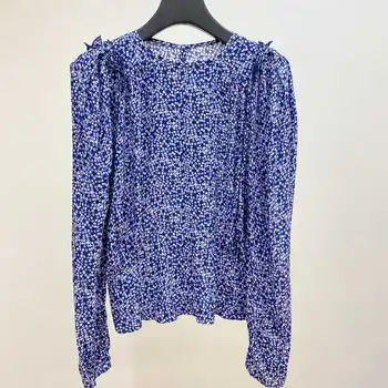 Женская Рубашка С принтом 2023, Новая Рубашка с длинными рукавами в цветочек Ранней Осенью
