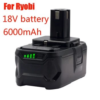 Заменить Беспроводной Электроинструмент Ryobi ONE18V BPL1820 P108 P109 P106 RB18L50 RB18L40 Литий-ионный аккумулятор 6000 мАч