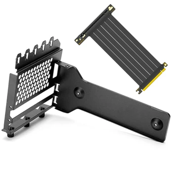 Кабель V-GPUKT 3.0 Вертикальная подставка От 180 до 90 градусов Вертикальный кронштейн видеокарты PCI-E 3.0X16 Комплект кабелей для RTX3060 2080 2060