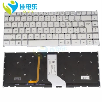 Клавиатуры с подсветкой OVY FR для ноутбуков Acer ConceptD 7 CN715-71 French AZERTY white, сменная клавиатура LG4P-T90W3L, новые работы