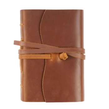 Кожаный дневник ручной работы -100x155 мм, блокнот для ежедневных записей в кожаном переплете и дневники для путешествий /Дневник
