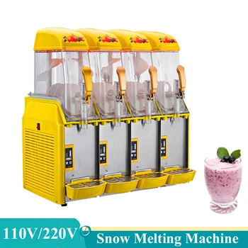 Коммерческая Машина для приготовления слякотного льда, машина для таяния снега с двумя резервуарами, машина для приготовления смузи-граниты