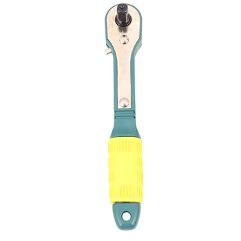 Мини-отвертка с головкой 1/4, Шестигранный торцевой ключ с внутренним храповиком 6,35 мм с двойной головкой, аксессуар для домашнего инструмента